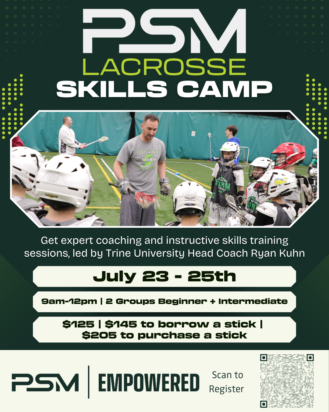 2025 PSM Lacrosse Camp Flyer